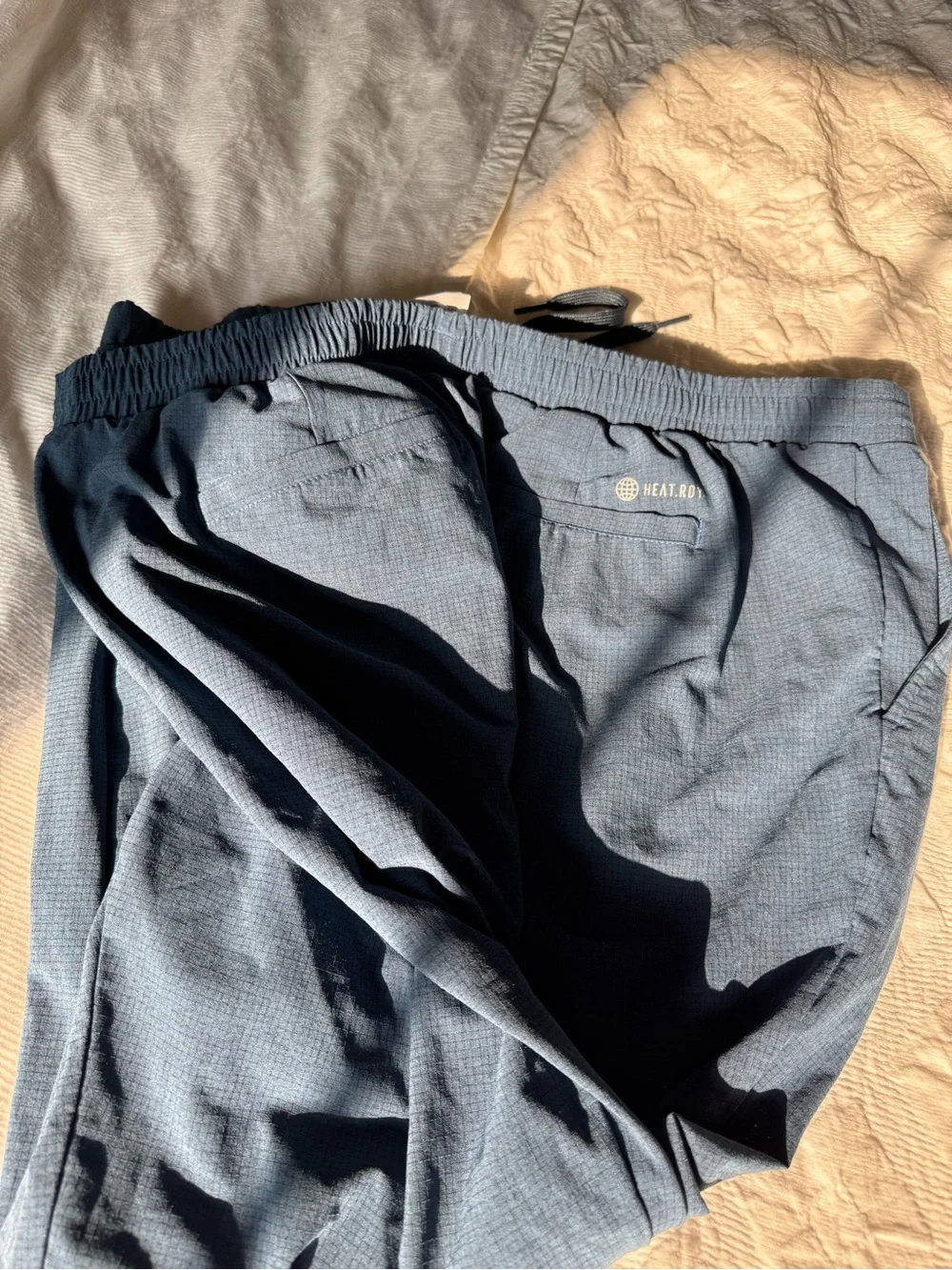 2 pairs for one price! Adidas Navy Blue and Gray HEAT.RDY Joggers